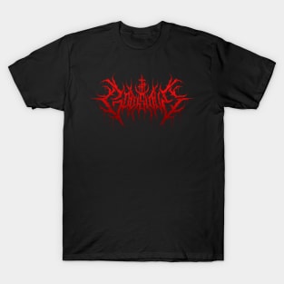 God is Love death metal design (blood red) T-Shirt